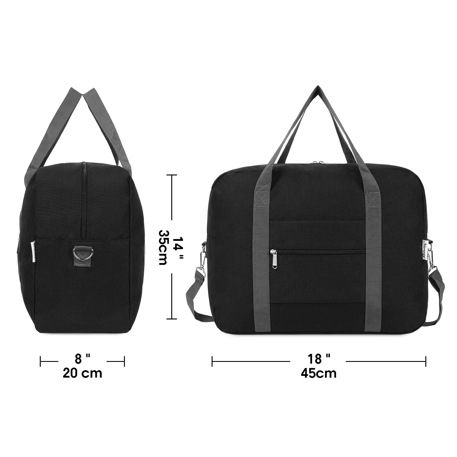 Buy Foldable Travel Duffel Bag Carry on Luggage With Shoulder Strap narwey