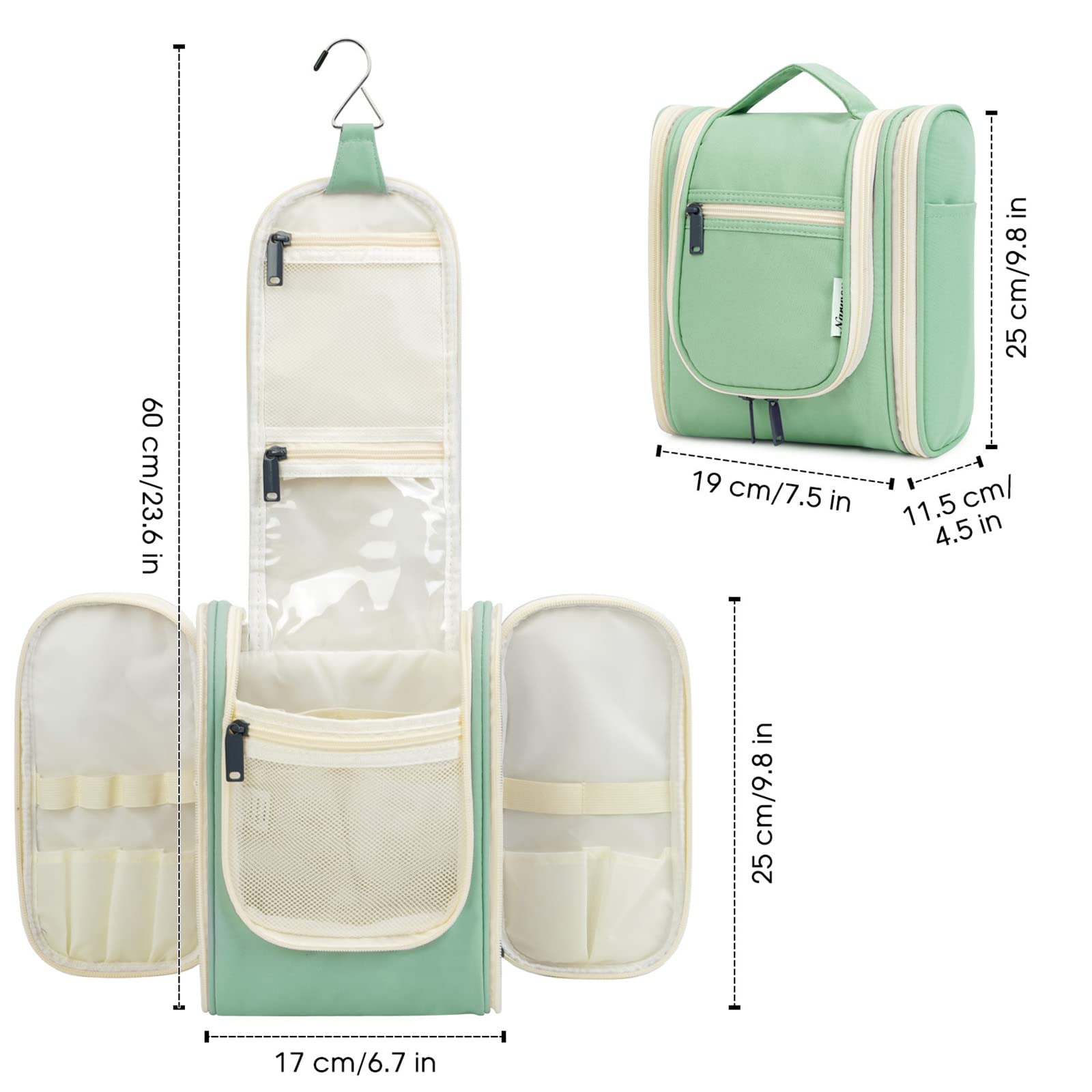 Best Price Narwey Hanging Travel Toiletry Make up Bag for Women Men narwey
