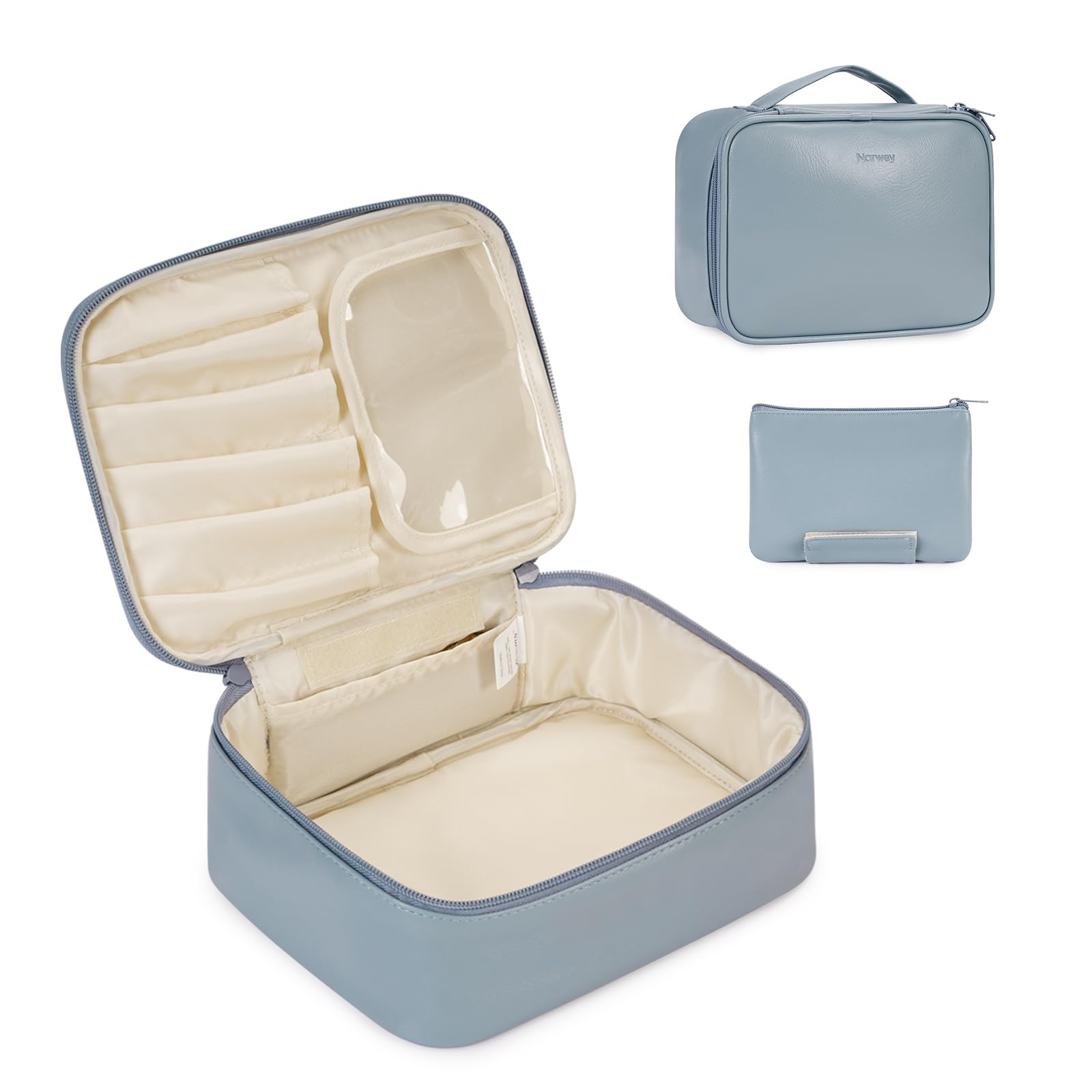 Narwey PU Makeup Cosmetic Case Set Cheap Organizer for Toiletries narwey