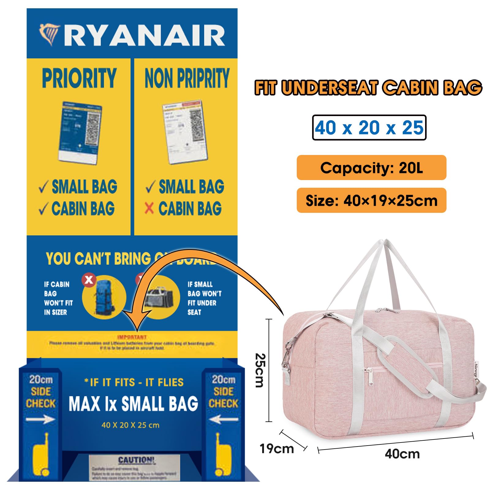 Small travel bag for ryanair online