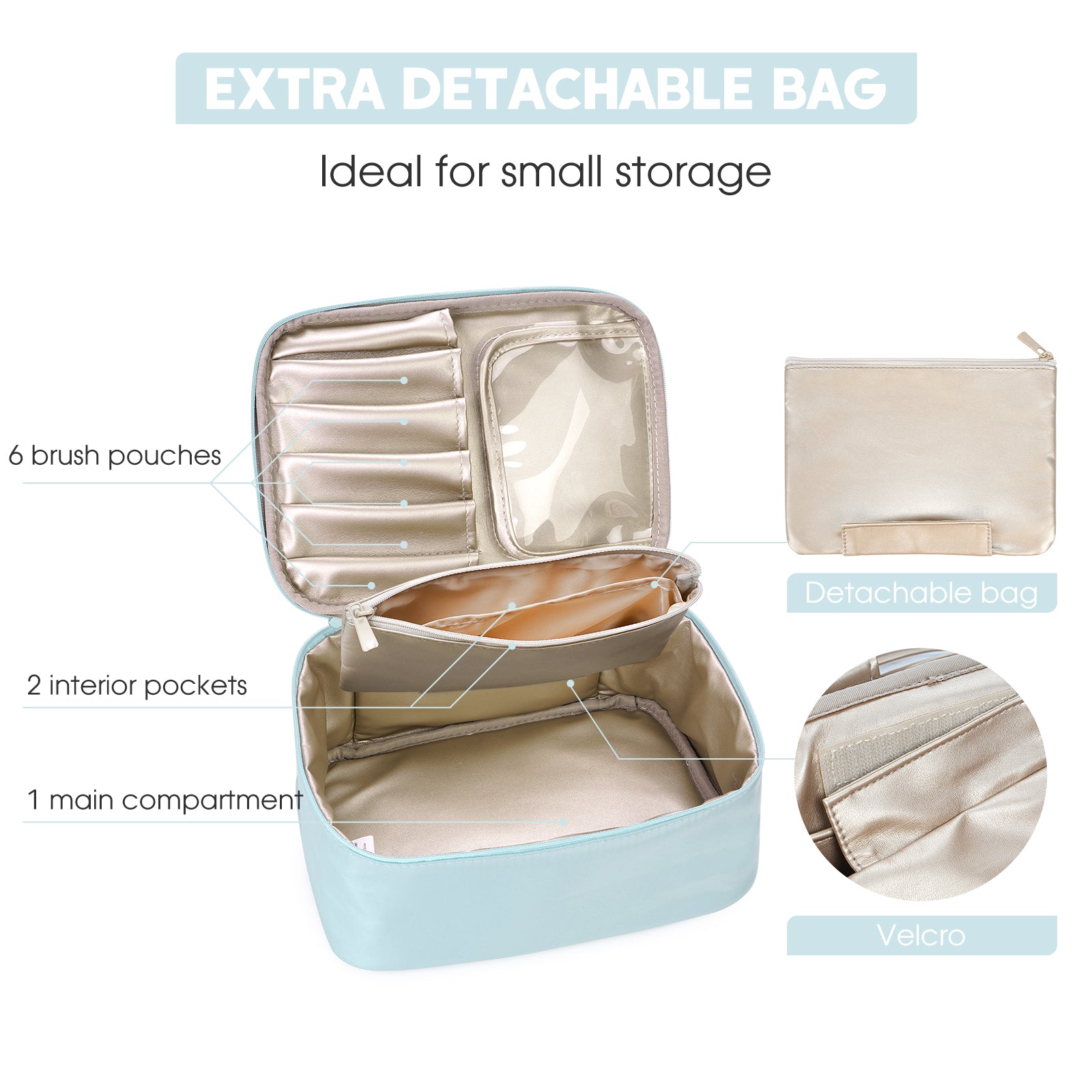 Clear B/W Stripe Cosmetic Bag – Uberliss.com