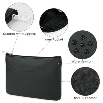 Nye Arive Pu Leather Make Up Vesker Stor kapasitet Reise Cosmetic